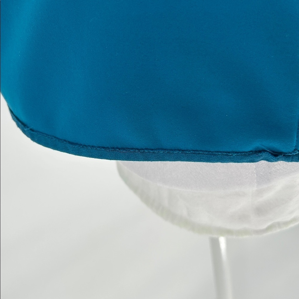 New Balance Womens Teal Half Zip Running Jacket Reflective Thumbholes XS - Picture 9 of 12